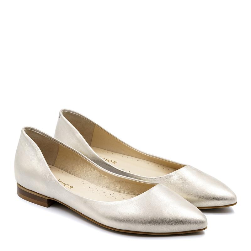 Złote baleriny stylizacje