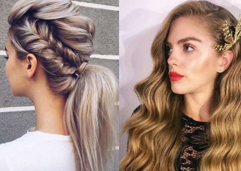 Eleganckie fryzury i kreacje