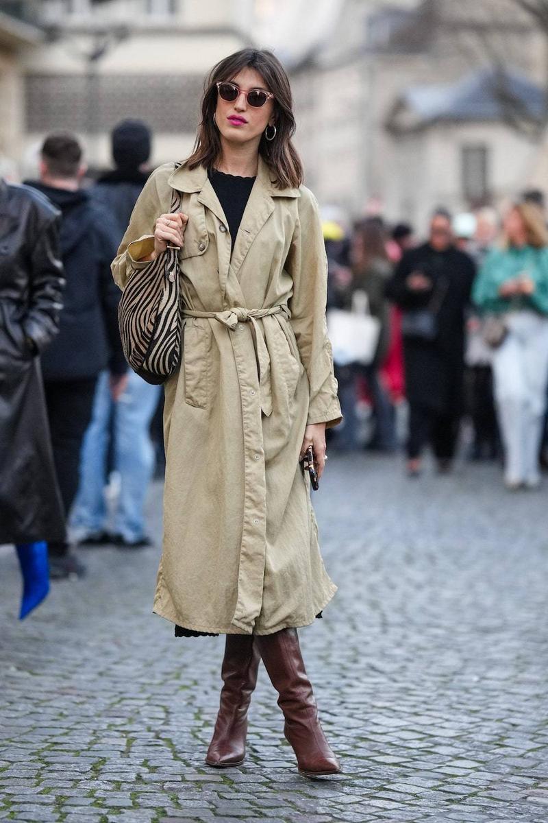 Kolor płaszcza do brązowych butów