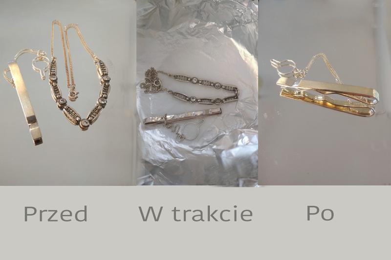 Czyszczenie złotej biżuterii