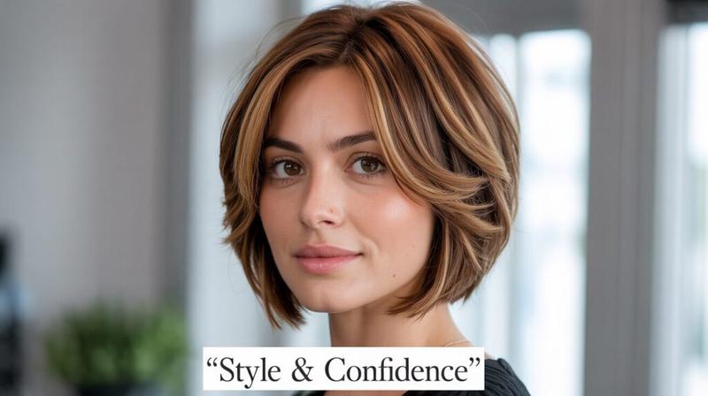 Stylowe fryzury dla okrągłej twarzy w okularach, które podkreślą Twój urok