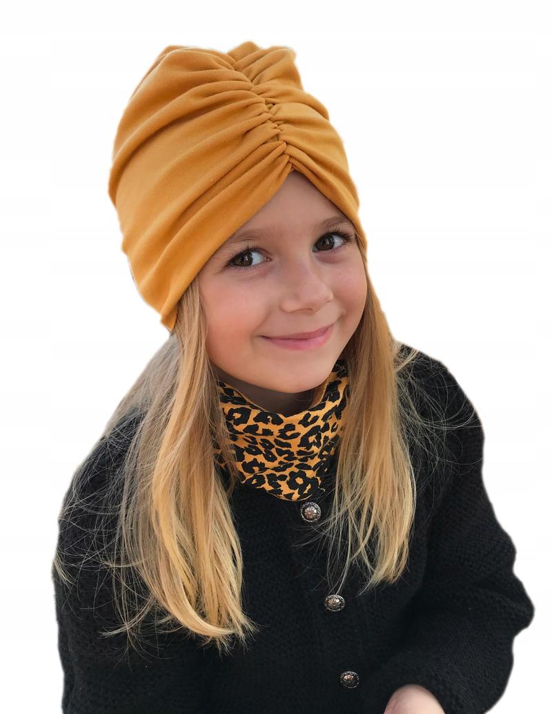 Czapka turban dla dziewczynki