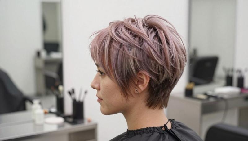 Stylizacja fryzury pixie